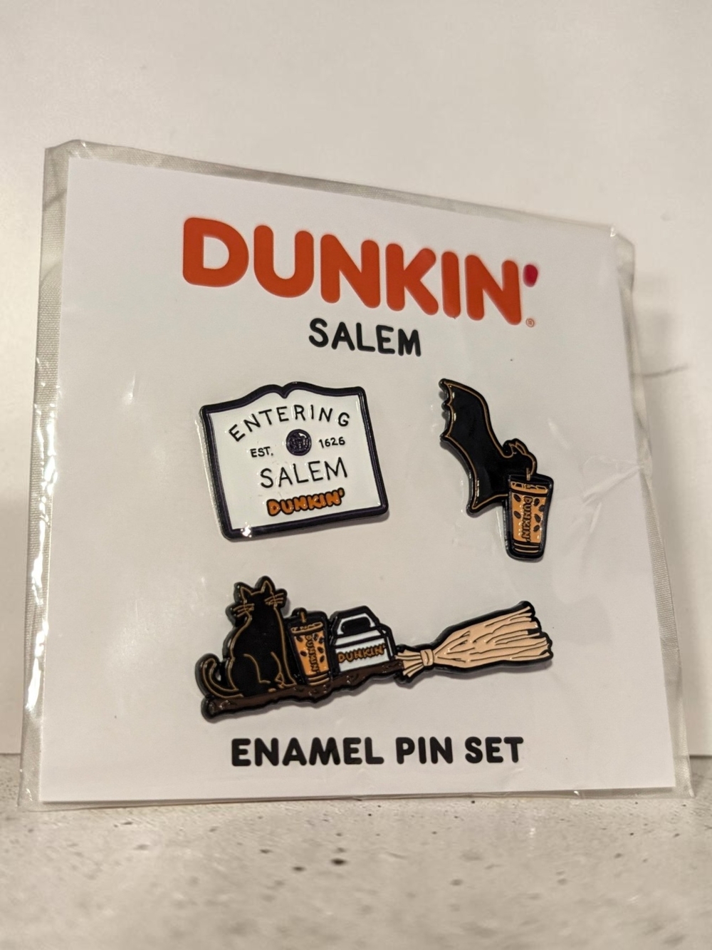 Salem Dunkin OFFICIAL Pin Set